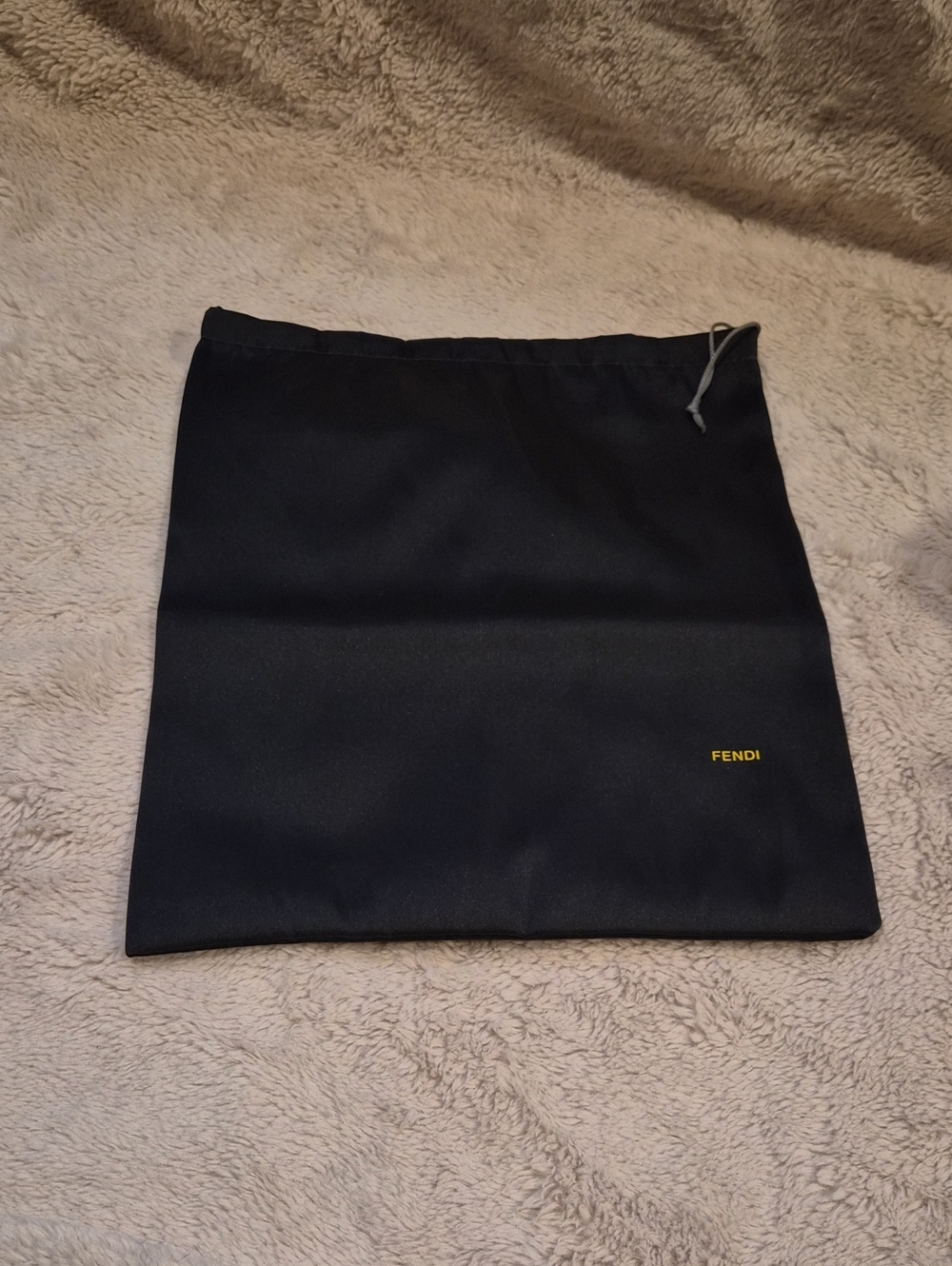 Fendi Black Dust Bag with Logo